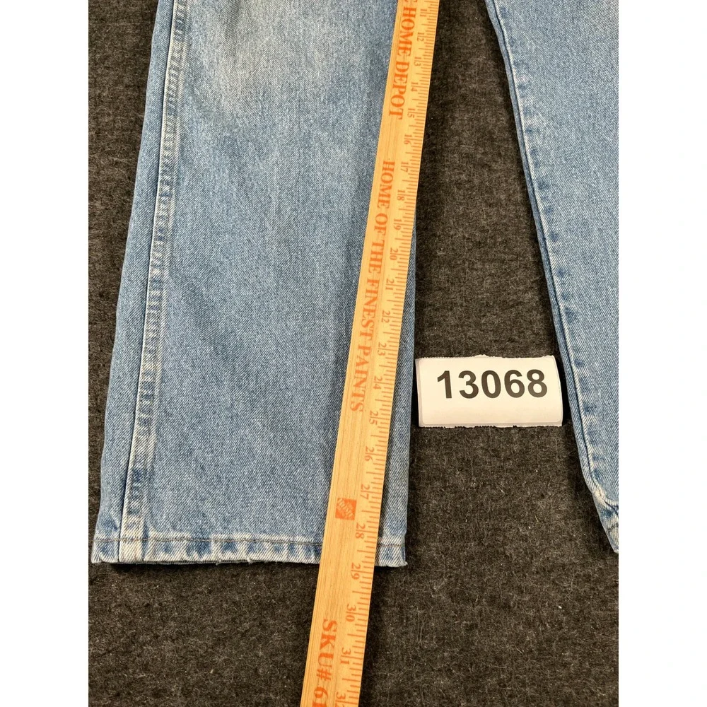 Wrangler Regular Fit Jeans Mens 36x30 Blue Good Light Wash Straight Leg 96501SL